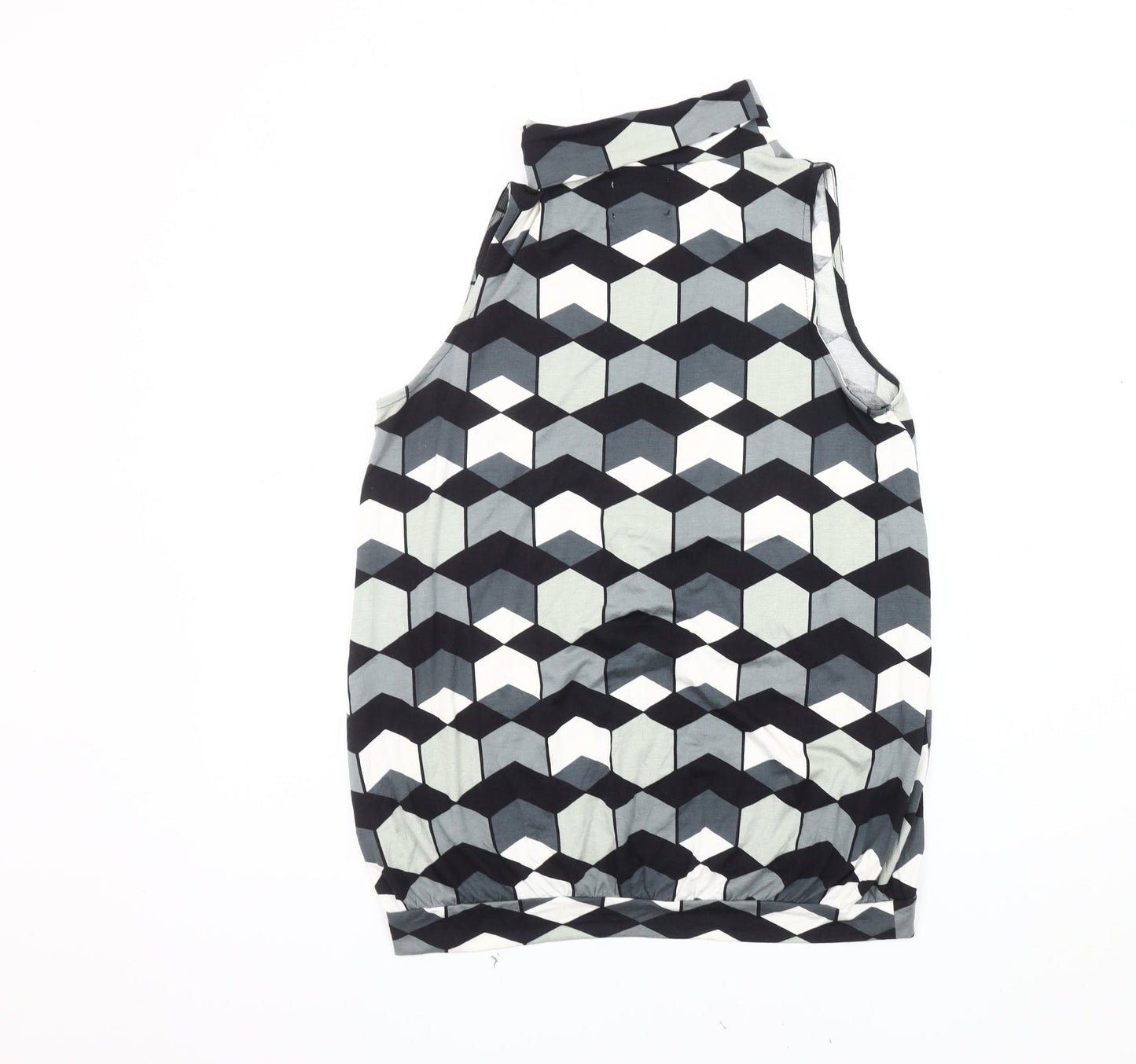 Next Women's Multicoloured Geometric Tank Top Size 10