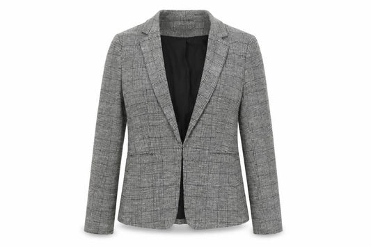 H&M Women's Grey Blazer, Size 10, Regular Fit, Lined