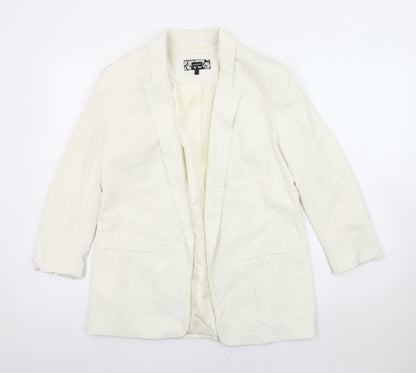 Next Women's Ivory Blazer, Size 8, Lined, Regular Fit