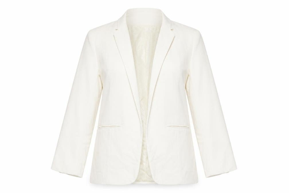 Next Women's Ivory Blazer, Size 8, Lined, Regular Fit