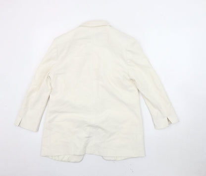 Next Women's Ivory Blazer, Size 8, Lined, Regular Fit