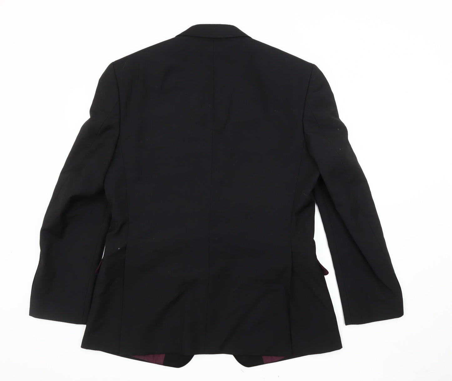 Executex Men's Black Blazer Jacket 40R Notch Lapel