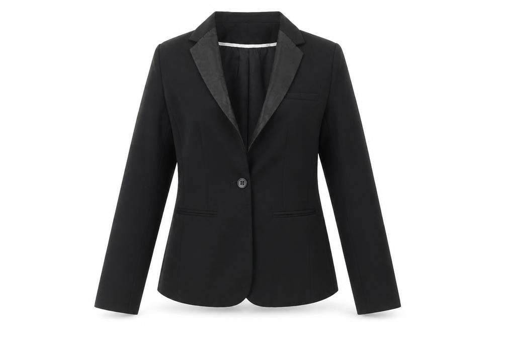 Bershka Women’s Black Blazer, Size L, Lined, Workwear
