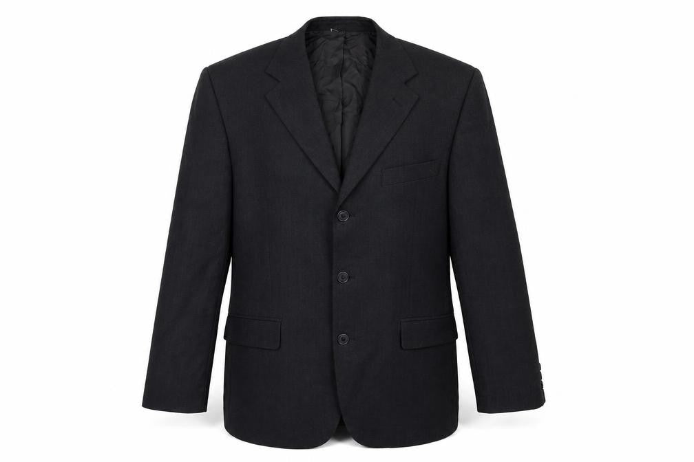 Burton Men's Grey Regular Fit Blazer, 40 in, Classic Style