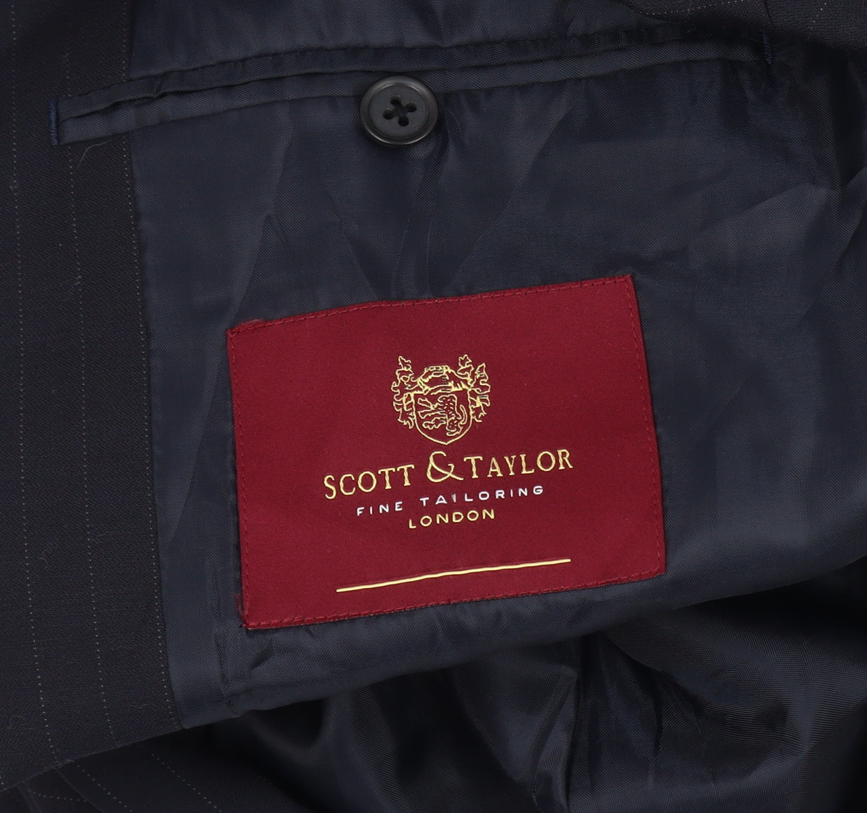 Scott & Taylor Men's Blue Blazer 42S Formal Wool Blend