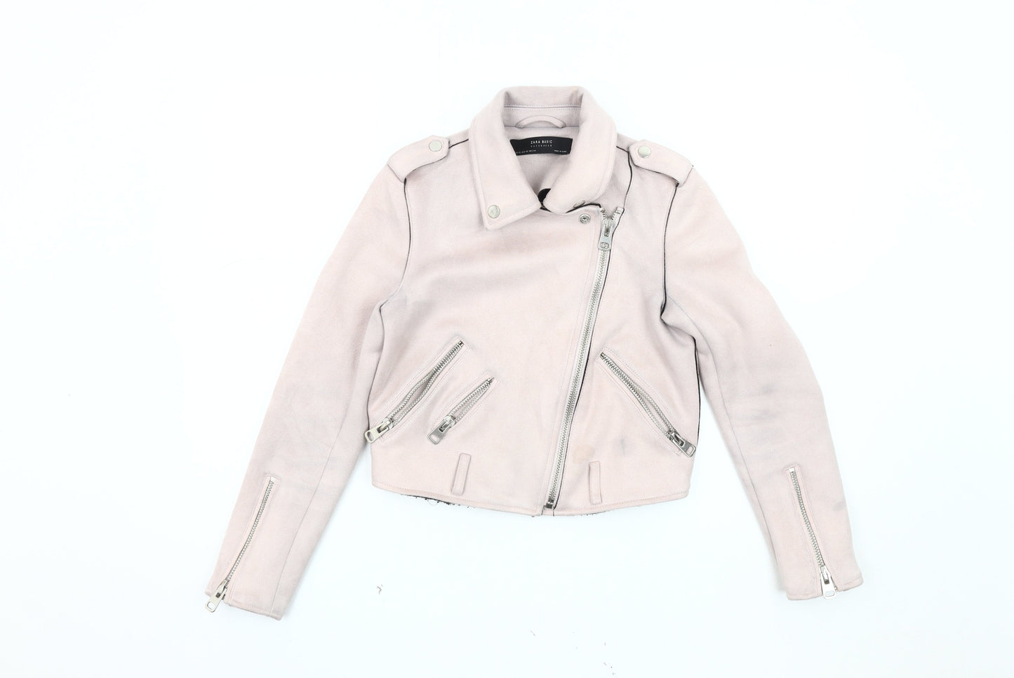 Zara Women's Beige XS Motorcycle Jacket