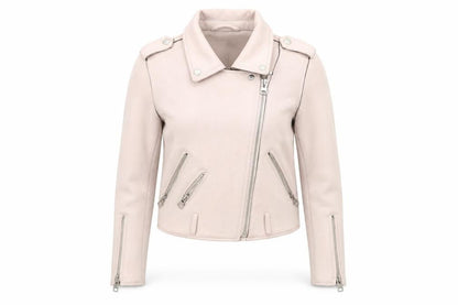 Zara Women's Beige XS Motorcycle Jacket