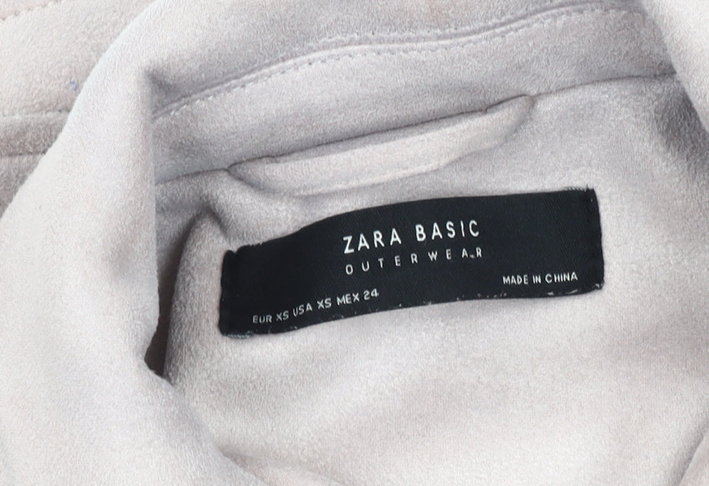 Zara Women's Beige XS Motorcycle Jacket