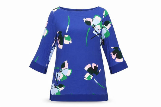 Marks and Spencer Women's Blue Floral Top