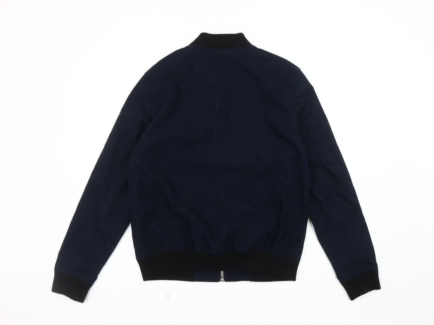 Topman Men's Blue Bomber Jacket M Cotton Casual 96cm-101cm