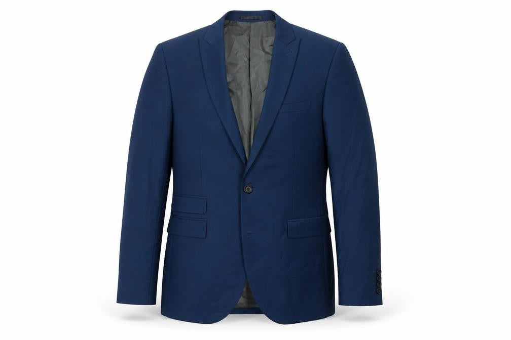 Next Men's Blue Blazer, 38R, Single-Breasted Jacket