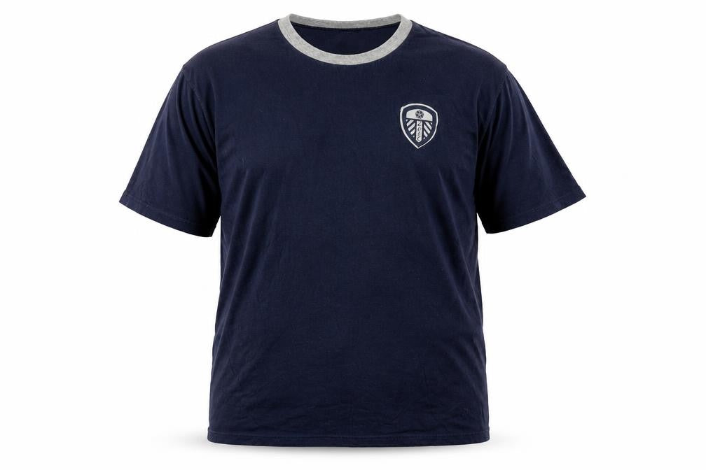 LUFC Men's Blue Ringer T-Shirt - 2XL