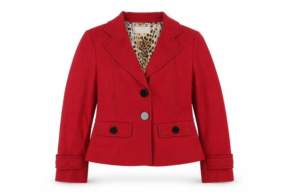 Country Casuals Petite Red Blazer for Women, Size 10, Classic Style