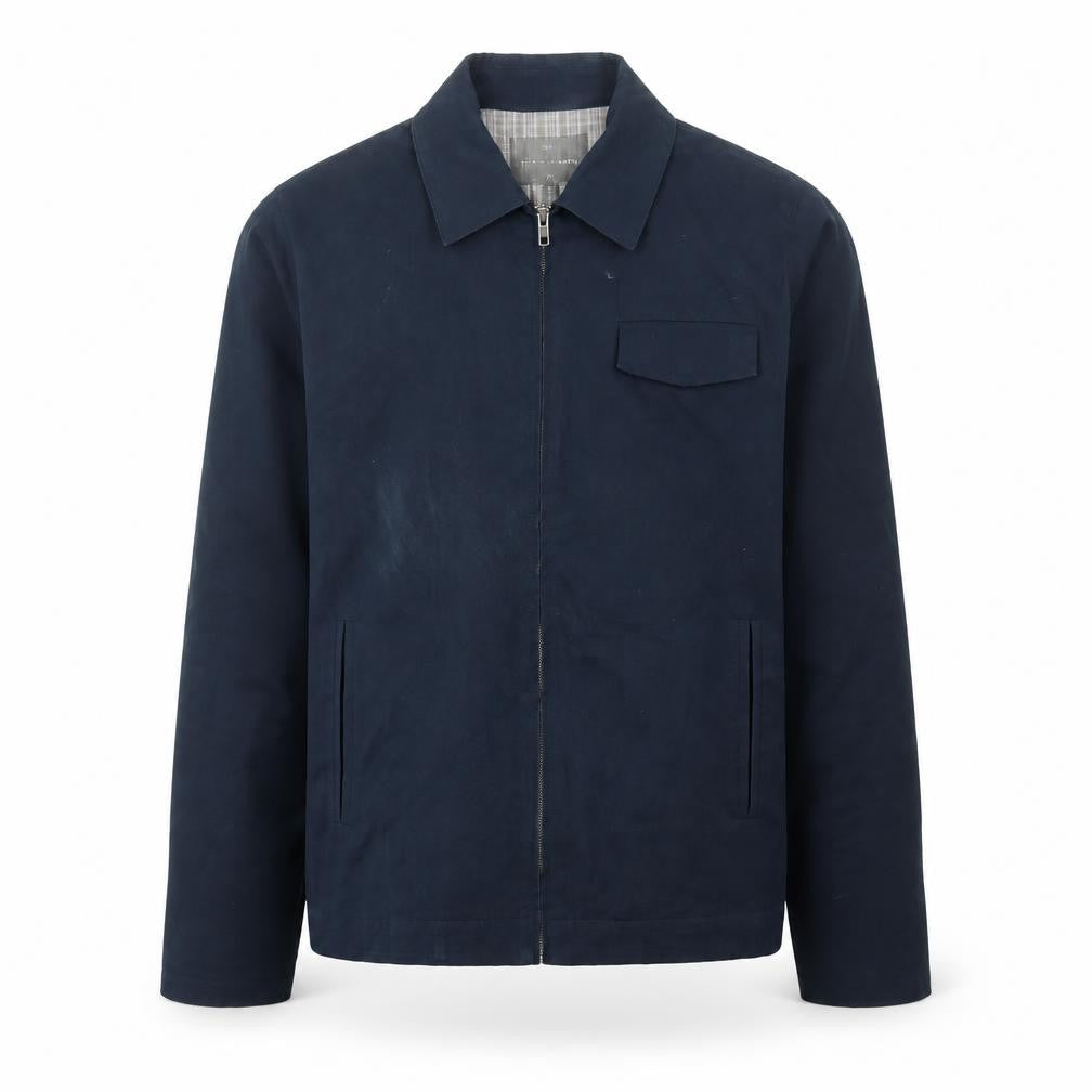 Peter Werth Men's Blue Cotton Jacket, Size S, Basic Style