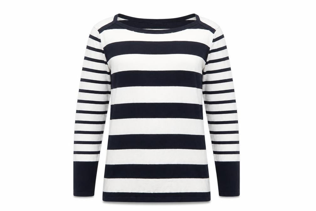 Tommy Hilfiger Women's Black Striped Jumper L