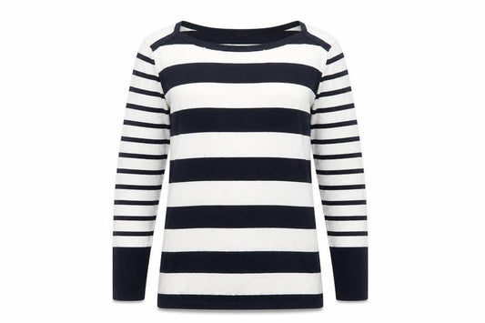Tommy Hilfiger Women's Black Striped Jumper L