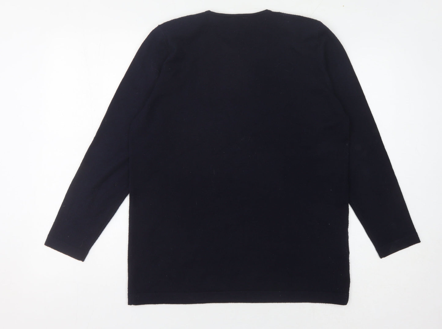 Country Casuals Women's Black Floral Pullover Jumper M