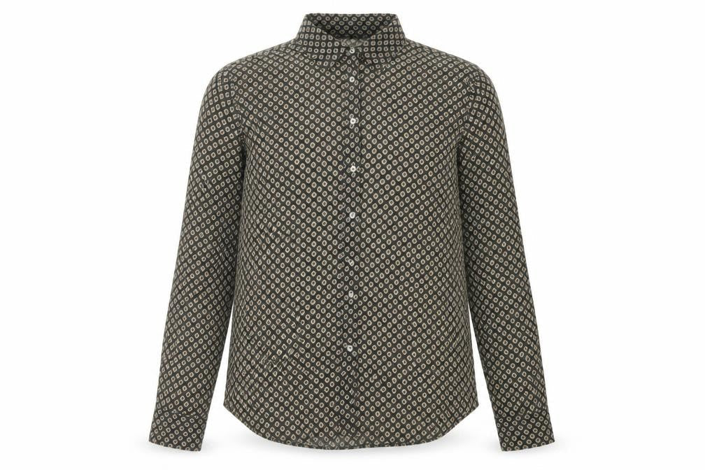 Zara Basic Womens Green Button-Up Shirt UK 6