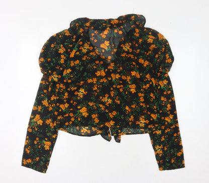Nasty Gal Women's Multicoloured Floral Blouse Size 12