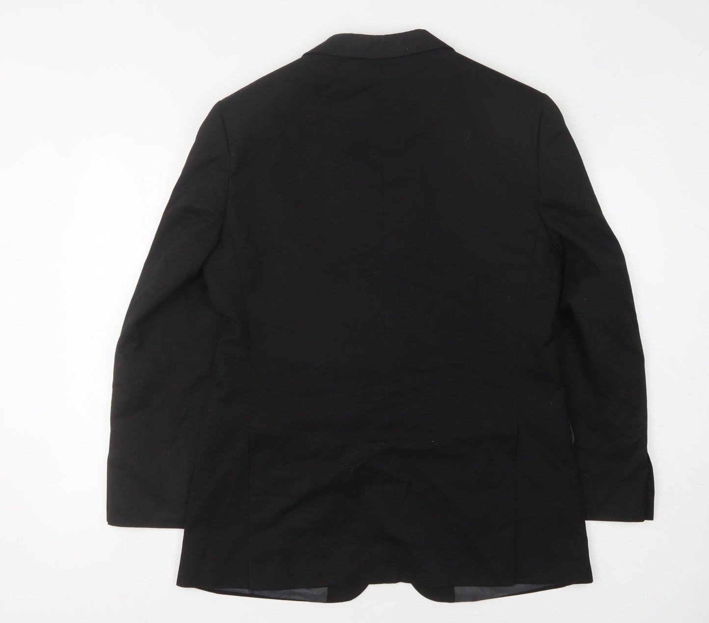 Marks and Spencer Men's Black Blazer - Medium, Regular Fit