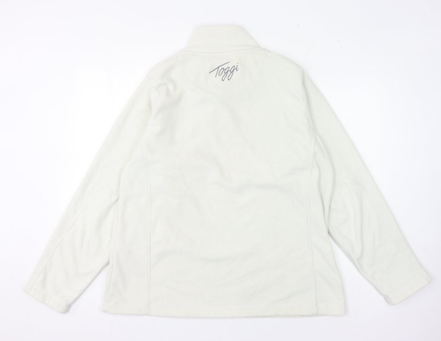 Toggi Women's White Henley Sweatshirt Size 18