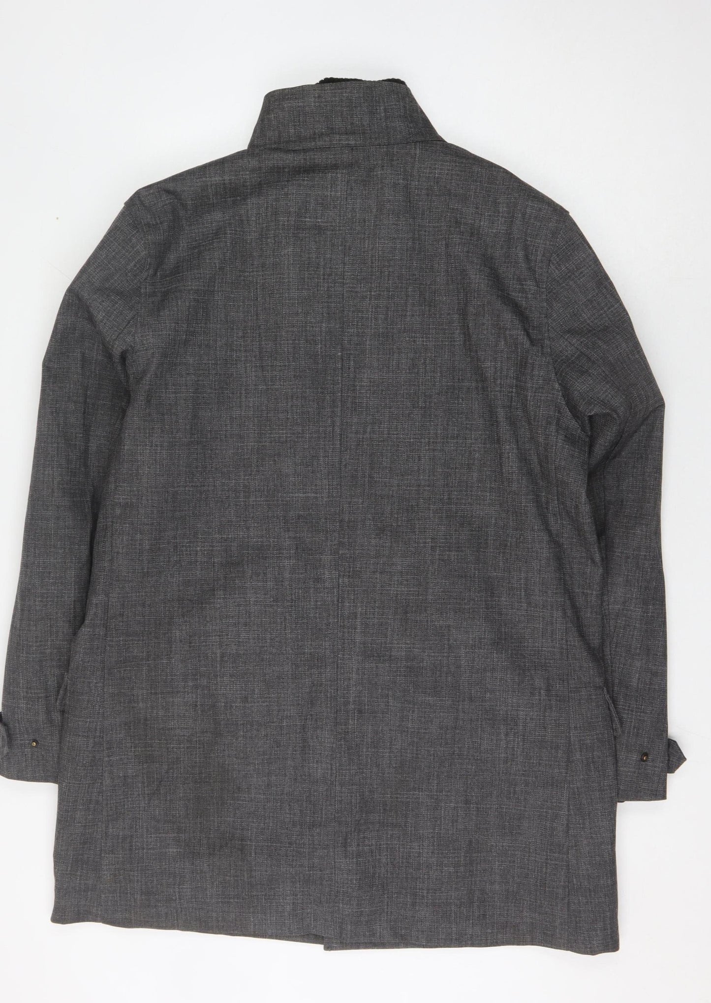 Rocha John Rocha Men's Grey Coat L Stand-Up Collar