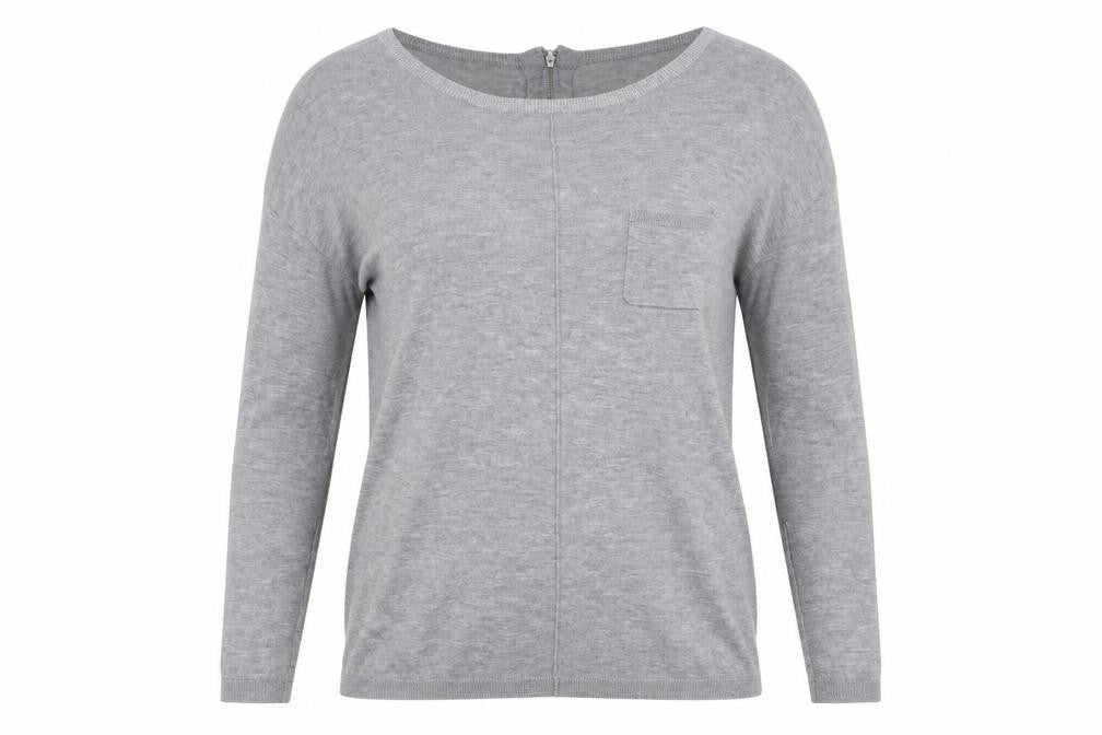 Next Women's Grey Merino Wool Crew Neck Jumper