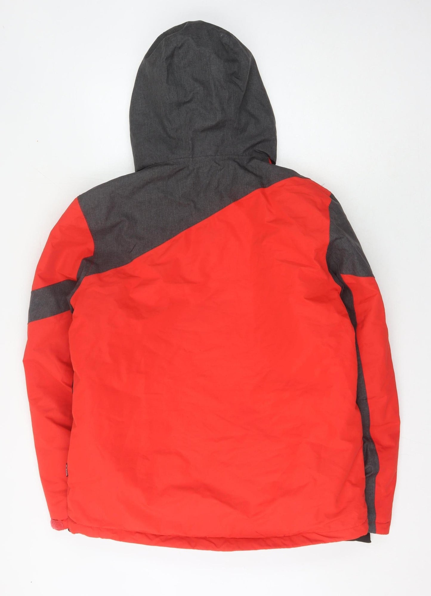 Crane Men's Red Puffer Jacket, Size M, Hooded, Casual