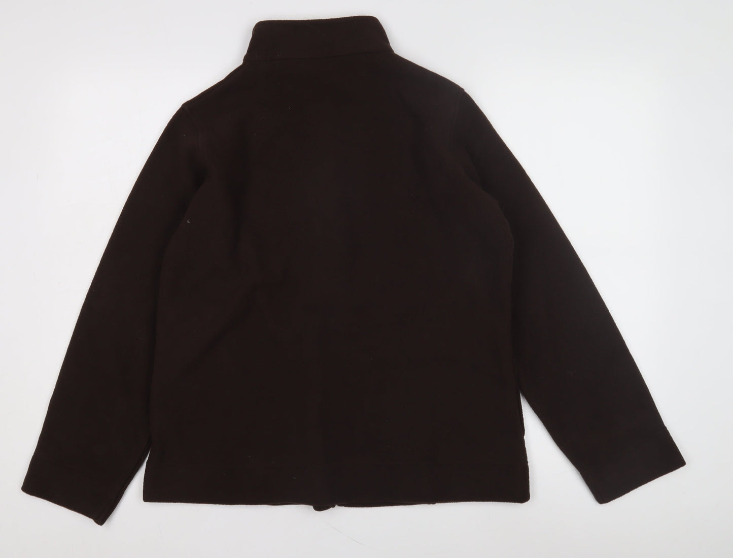 EWM Women’s Brown Fleece Jacket M Winter Zip