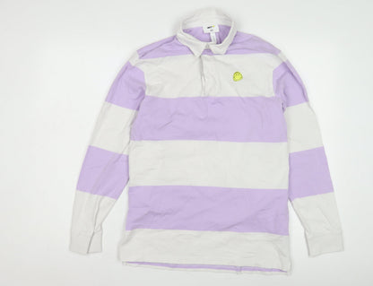 H&M Womens Multicoloured Stripe Polo S