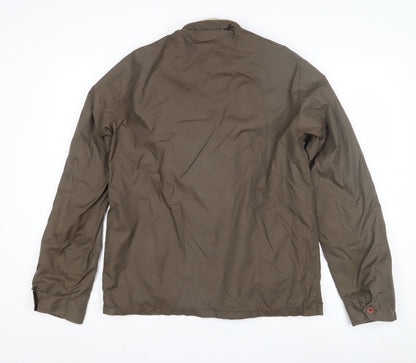 Back view of Peter Werth Men's Green Windbreaker Jacket M