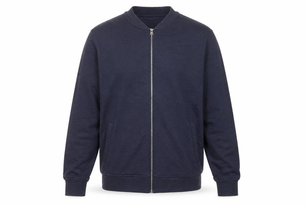 Red Herring Men's Blue Cotton Basic Jacket, Large