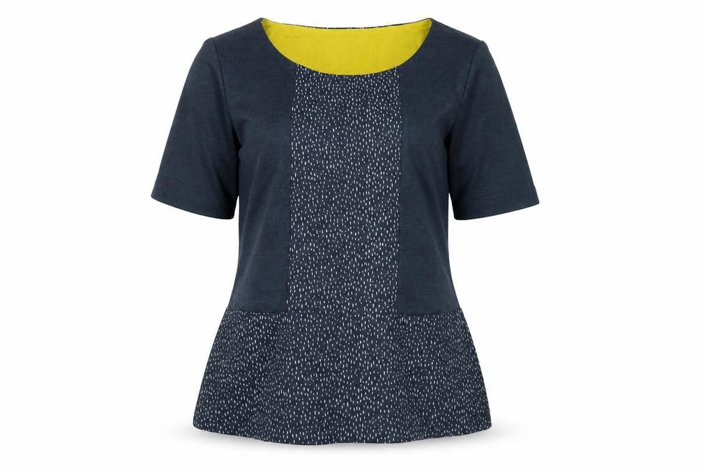 White Stuff Blue Women's Size 10 Boat Neck Top