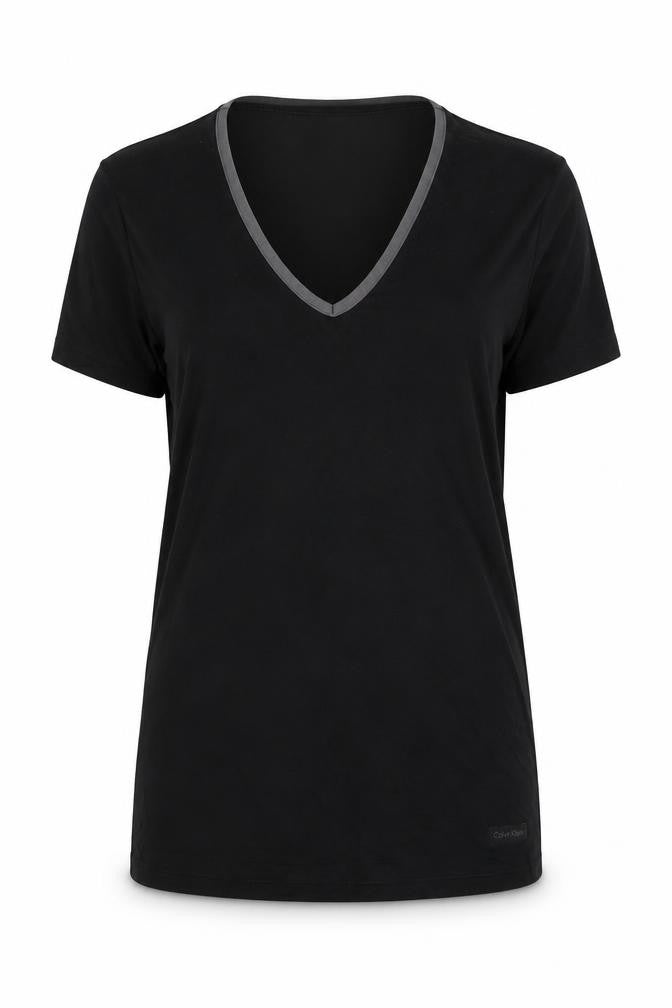 Calvin Klein Women's Black Slim Fit T-Shirt, Small