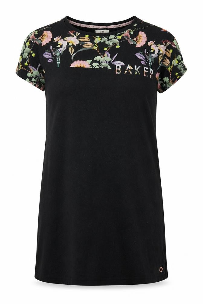 Ted Baker Women's Black Floral Nightshirt Size 12