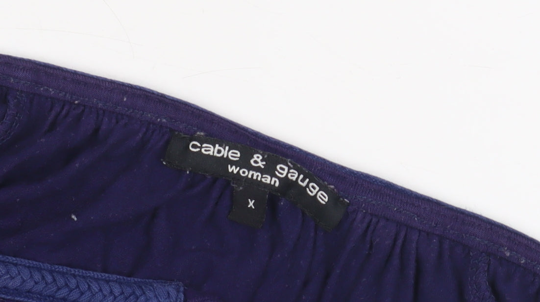Cable & Gauge Women's Blue Tunic, Size S