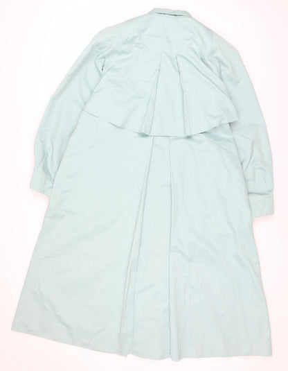 Four Seasons Women's Blue Trench Coat, Size 12