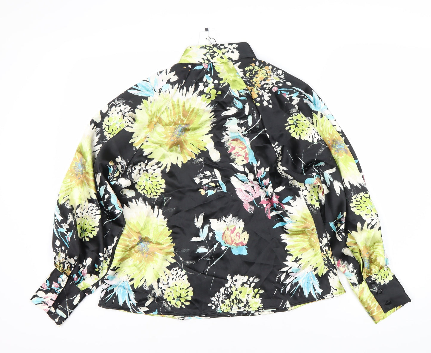 Zara Women's Floral Blouse Multicoloured Size 8