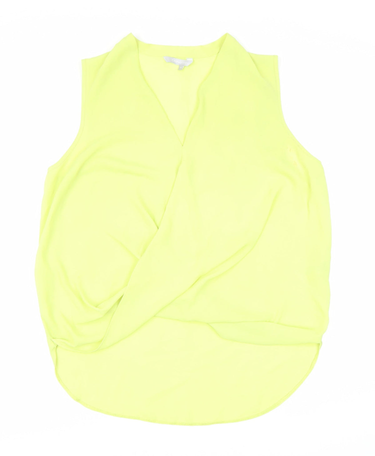 Red Herring Women's Yellow Wrap Blouse Size 14