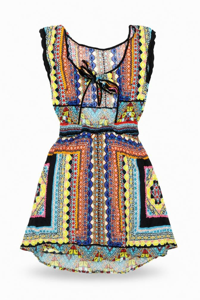 Warehouse Women’s Multicoloured A-Line Dress Size 6
