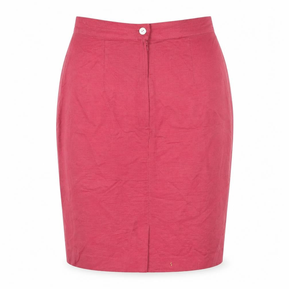 Monsoon Pink Silk Pencil Skirt Women Size 12