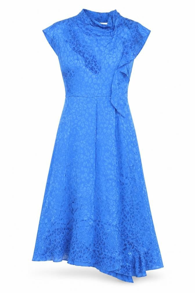 Topshop Women's Blue Dress Size 8 Viscose Elegant
