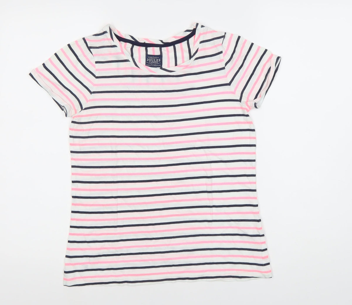 Joules Women's Multicoloured Striped T-Shirt 2XS