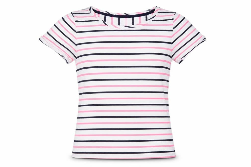 Joules Women's Multicoloured Striped T-Shirt 2XS