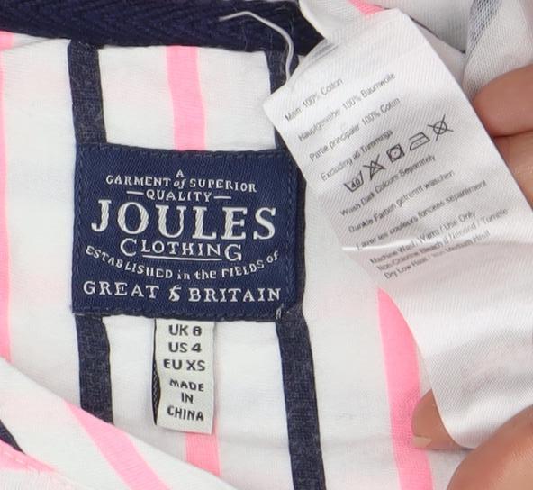 Joules Women's Multicoloured Striped T-Shirt 2XS