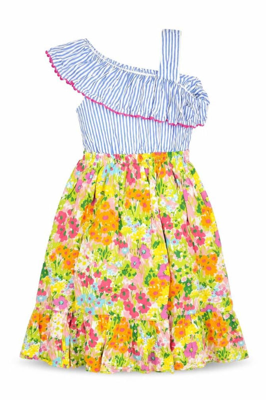 Monsoon Women's Multicoloured Floral A-Line Dress
