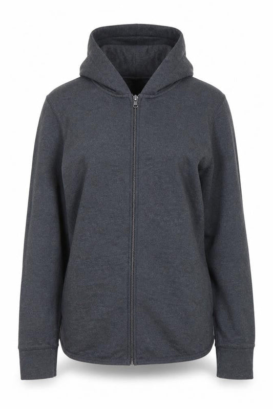 Gap Women's Grey Full Zip Hoodie Size S