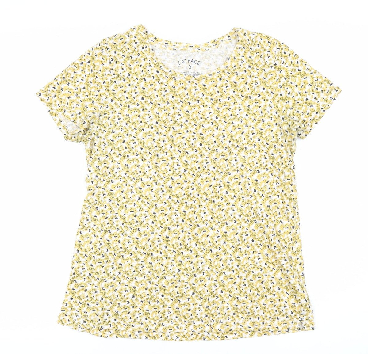 FatFace Women's Multicoloured Floral T-Shirt Size 8