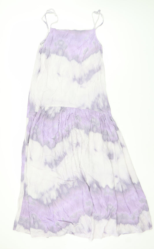Warehouse Women's Purple Tie Dye Strappy Dress