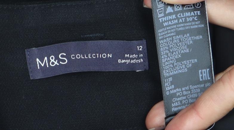 Marks & Spencer Black Women's Pencil Dress Size 12